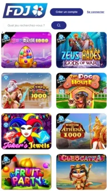 FDJ Casino Screenshot