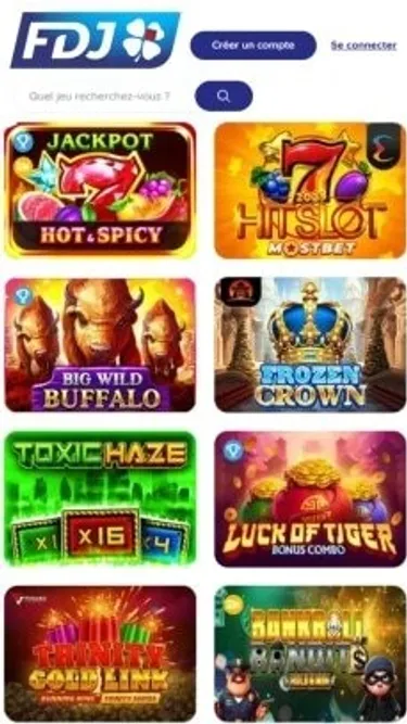 FDJ Casino Screenshot